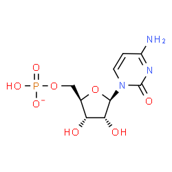 ChemSpider 2D Image | 5'-O-(Hydroxyphosphinato)cytidine | C9H13N3O8P
