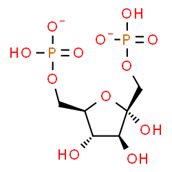 ChemSpider 2D Image | 1,6-Bis-O-(hydroxyphosphinato)-alpha-D-fructofuranose | C6H12O12P2