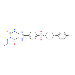 ChemSpider 2D Image | psb603 | C24H25ClN6O4S