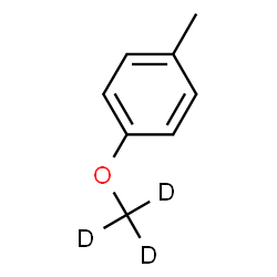 ChemSpider 2D Image | 1-Methyl-4-[(~2~H_3_)methyloxy]benzene | C8H7D3O