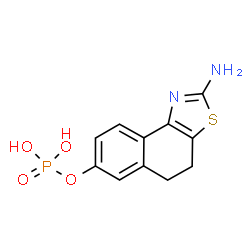 ChemSpider 2D Image | 2-Amino-4,5-dihydronaphtho[1,2-d][1,3]thiazol-7-yl dihydrogen phosphate | C11H11N2O4PS
