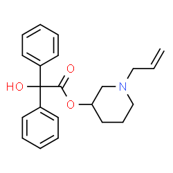 ChemSpider 2D Image | 1-Allyl-3-piperidinyl hydroxy(diphenyl)acetate | C22H25NO3
