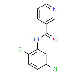 ChemSpider 2D Image | N-(2,5-Dichlorophenyl)nicotinamide | C12H8Cl2N2O