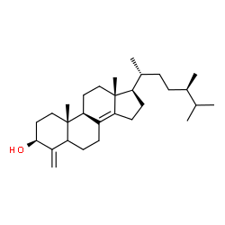 ChemSpider 2D Image | (3beta,24R)-4-Methyleneergost-8(14)-en-3-ol | C29H48O