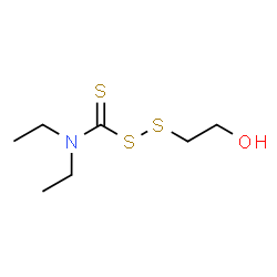 ChemSpider 2D Image | 1-[(Diethylcarbamothioyl)disulfanyl]-2-hydroxyethane | C7H15NOS3