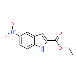 ChemSpider 2D Image | Ethyl 5-nitroindole-2-carboxylate | C11H10N2O4
