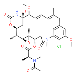 ChemSpider 2D Image | Maytansine | C34H46ClN3O10