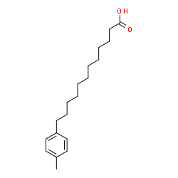 ChemSpider 2D Image | 12-(4-Methylphenyl)dodecanoic acid | C19H30O2
