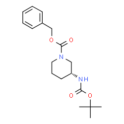 ChemSpider 2D Image | (R)-3-N-Boc-Amino-1-Cbz-piperidine | C18H26N2O4