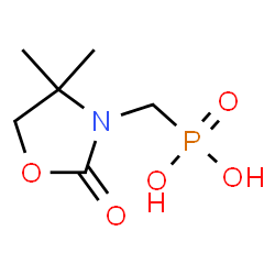 ChemSpider 2D Image | [(4,4-Dimethyl-2-oxo-1,3-oxazolidin-3-yl)methyl]phosphonic acid | C6H12NO5P