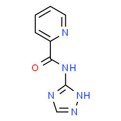 ChemSpider 2D Image | N-(1H-1,2,4-Triazol-3-yl)-2-pyridinecarboxamide | C8H7N5O