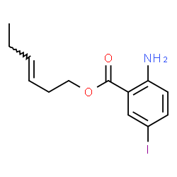 ChemSpider 2D Image | (3E)-3-Hexen-1-yl 2-amino-5-iodobenzoate | C13H16INO2