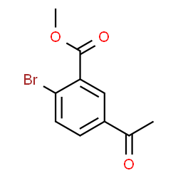 ChemSpider 2D Image | Methyl 5-acetyl-2-bromobenzoate | C10H9BrO3