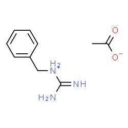 ChemSpider 2D Image | Amino-N-benzyliminomethanaminium acetate | C10H15N3O2