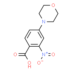 ChemSpider 2D Image | 4-Morpholin-4-yl-2-nitrobenzoic acid | C11H12N2O5