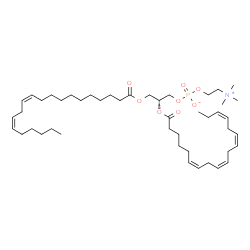 ChemSpider 2D Image | PC(20:2(11Z,14Z)/18:4(6Z,9Z,12Z,15Z)) | C46H80NO8P