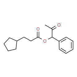 1-Phenyl-2-oxopropyl 3-cyclopentylpropionate | C17H22O3 | ChemSpider