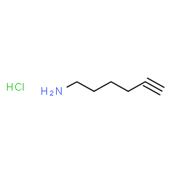 ChemSpider 2D Image | 5-hexyn-1-amine hydrochloride | C6H12ClN