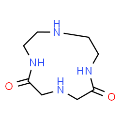 ChemSpider 2D Image | 1,4,7,10-Tetraazacyclododecane-2,6-dione | C8H16N4O2