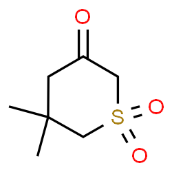 ChemSpider 2D Image | 5,5-Dimethyldihydro-2H-thiopyran-3(4H)-one 1,1-dioxide | C7H12O3S