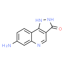 ChemSpider 2D Image | 7-amino-1H-pyrazolo[4,3-c]quinolin-3(2H)-one | C10H8N4O