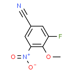 ChemSpider 2D Image | 3-Fluoro-4-methoxy-5-nitrobenzonitrile | C8H5FN2O3