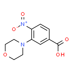 ChemSpider 2D Image | 3-(4-Morpholinyl)-4-nitrobenzoic acid | C11H12N2O5