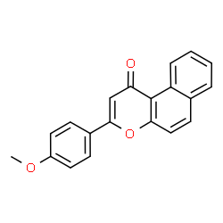 ChemSpider 2D Image | 3-(4-Methoxyphenyl)-1H-benzo[f]chromen-1-one | C20H14O3