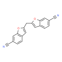 ChemSpider 2D Image | 2,2'-Methylenebis(1-benzofuran-6-carbonitrile) | C19H10N2O2