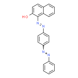 ChemSpider 2D Image | 1-[(E)-{4-[(E)-Phenyldiazenyl]phenyl}diazenyl]-2-naphthol | C22H16N4O