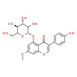 ChemSpider 2D Image | 3-(4-Hydroxyphenyl)-7-methoxy-4-oxo-4H-chromen-5-yl beta-D-threo-hexopyranoside | C22H22O10