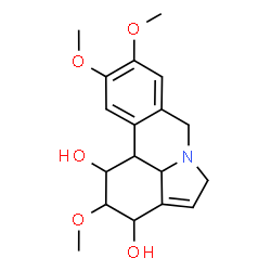ChemSpider 2D Image | 2,9,10-Trimethoxy-4,12-didehydrogalanthan-1,3-diol | C18H23NO5