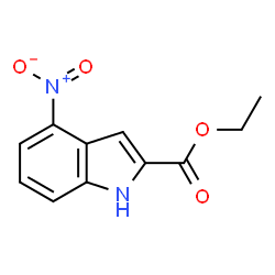 ChemSpider 2D Image | ethyl 4-nitroindole-2-carboxylate | C11H10N2O4