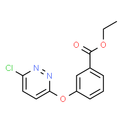 ChemSpider 2D Image | Ethyl 3-[(6-chloro-3-pyridazinyl)oxy]benzoate | C13H11ClN2O3