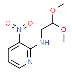 ChemSpider 2D Image | N-(2,2-Dimethoxyethyl)-3-nitro-2-pyridinamine | C9H13N3O4