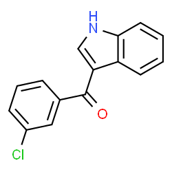 ChemSpider 2D Image | (3-Chlorophenyl)(1H-indol-3-yl)methanone | C15H10ClNO
