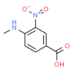 ChemSpider 2D Image | 4-(Methylamino)-3-nitrobenzoic acid | C8H8N2O4
