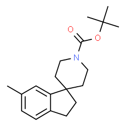 ChemSpider 2D Image | tert-Butyl 6-methyl-2,3-dihydrospiro[indene-1,4'-piperidine]-1'-carboxylate | C19H27NO2