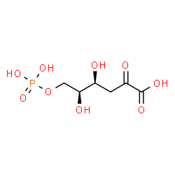 ChemSpider 2D Image | 3-Deoxy-6-O-phosphono-L-threo-hex-2-ulosonic acid | C6H11O9P
