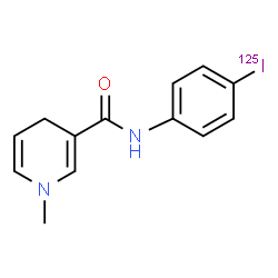 ChemSpider 2D Image | N-[4-(~125~I)Iodophenyl]-1-methyl-1,4-dihydro-3-pyridinecarboxamide | C13H13125IN2O