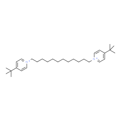 ChemSpider 2D Image | 1,1'-(1,12-Dodecanediyl)bis[4-(2-methyl-2-propanyl)pyridinium] | C30H50N2