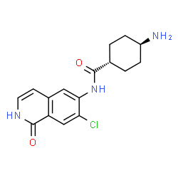 ChemSpider 2D Image | trans-4-Amino-N-(7-chloro-1-oxo-1,2-dihydro-6-isoquinolinyl)cyclohexanecarboxamide | C16H18ClN3O2