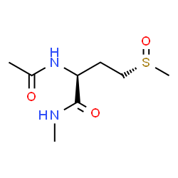 ChemSpider 2D Image | (2S)-2-Acetamido-N-methyl-4-[(R)-methylsulfinyl]butanamide | C8H16N2O3S