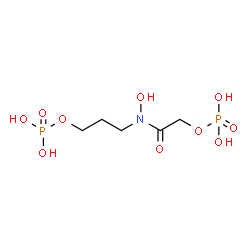 ChemSpider 2D Image | 3-{Hydroxy[(phosphonooxy)acetyl]amino}propyl dihydrogen phosphate | C5H13NO10P2