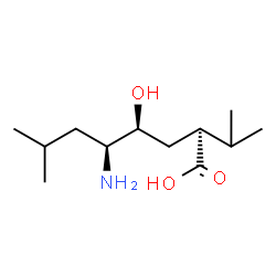 ChemSpider 2D Image | 5-amino-4-hydroxy-2-isopropyl-7-methyl-octanoic acid | C12H25NO3