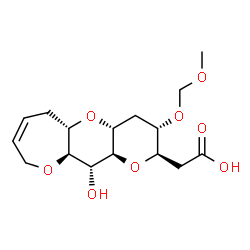 ChemSpider 2D Image | 3,7:6,10:9,14-TRIANHYDRO-2,5,11,12,13-PENTADEOXY-4-O-(METHOXYMETHYL)-L-ARABINO-L-ALLO-TETRADEC-12-ENONIC ACID | C16H24O8