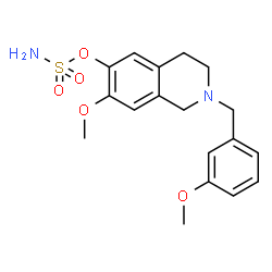 ChemSpider 2D Image | 7-Methoxy-2-(3-methoxybenzyl)-1,2,3,4-tetrahydro-6-isoquinolinyl sulfamate | C18H22N2O5S