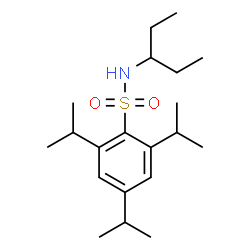 ChemSpider 2D Image | 2,4,6-Triisopropyl-N-(3-pentanyl)benzenesulfonamide | C20H35NO2S