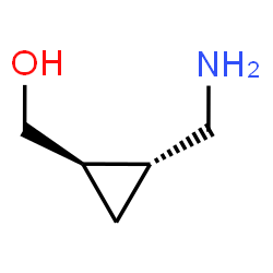 ChemSpider 2D Image | [(1R,2R)-2-(Aminomethyl)cyclopropyl]methanol | C5H11NO