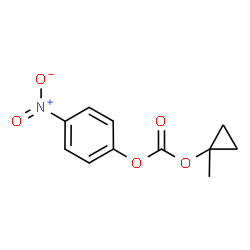ChemSpider 2D Image | 1-Methylcyclopropyl 4-nitrophenyl carbonate | C11H11NO5